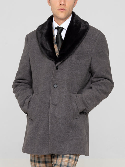 Charcoal Grey Overcoat