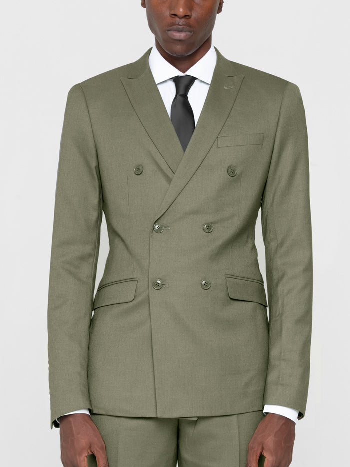 Dusky Green Double Breasted Suit