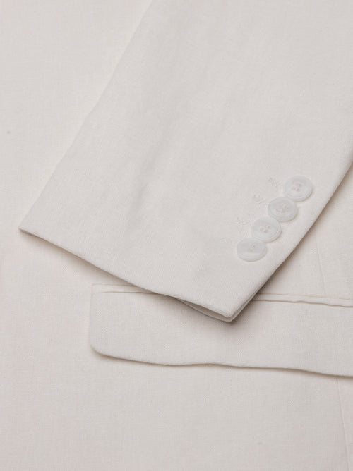 White Linen Two Button Suit (Coming Soon)