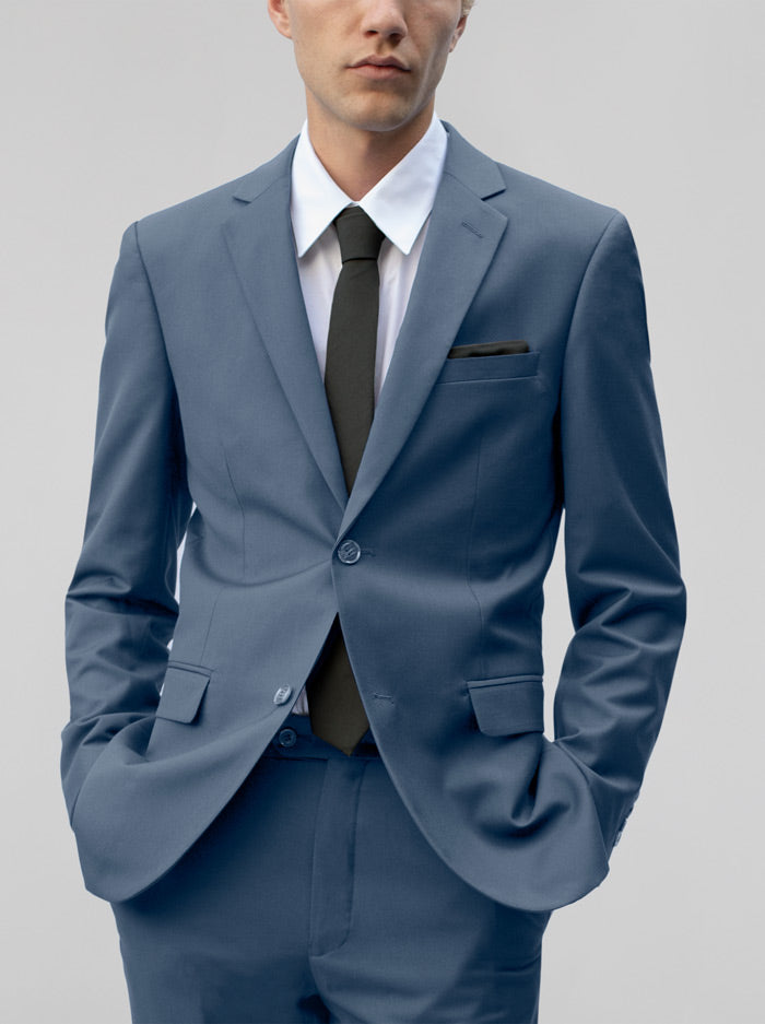 Slate Blue Two Button Suit