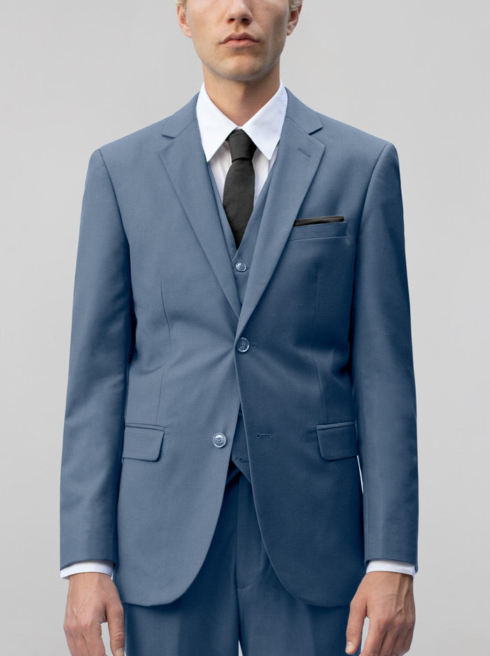 Slate Blue Three Piece Suit