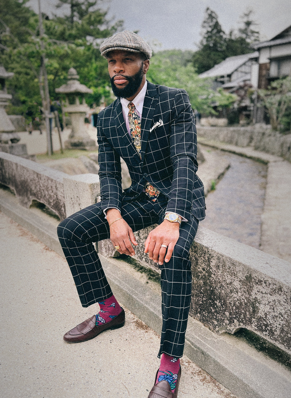 windowpane suit