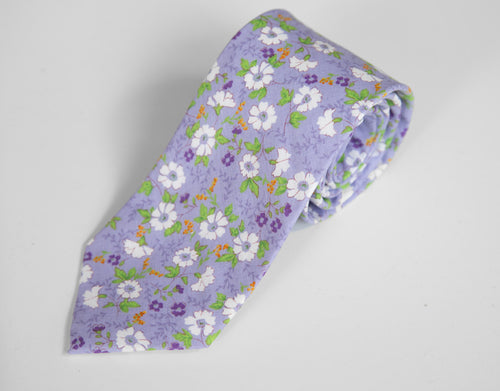 #210 Floral Print Tie