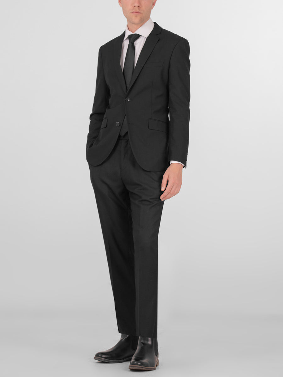 Black 2 Button  Suit main image 1
