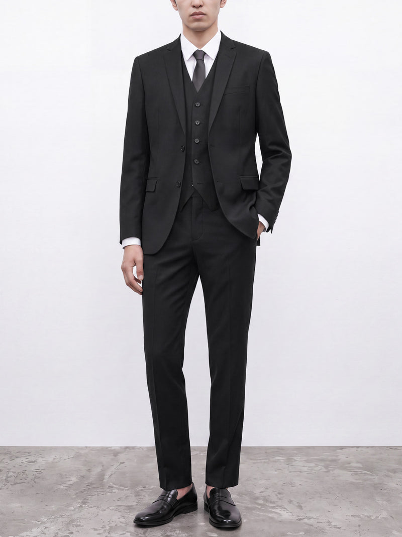 Black Three Piece Suit