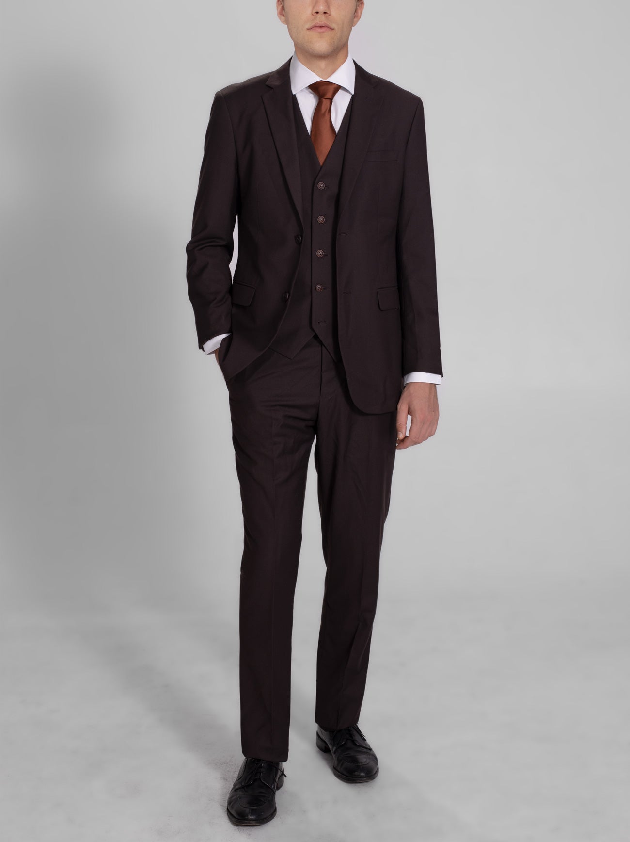 Deep Brown Three Piece Suit (Coming Soon) by Alain Dupetit