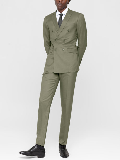 Dusky Green Double Breasted Suit