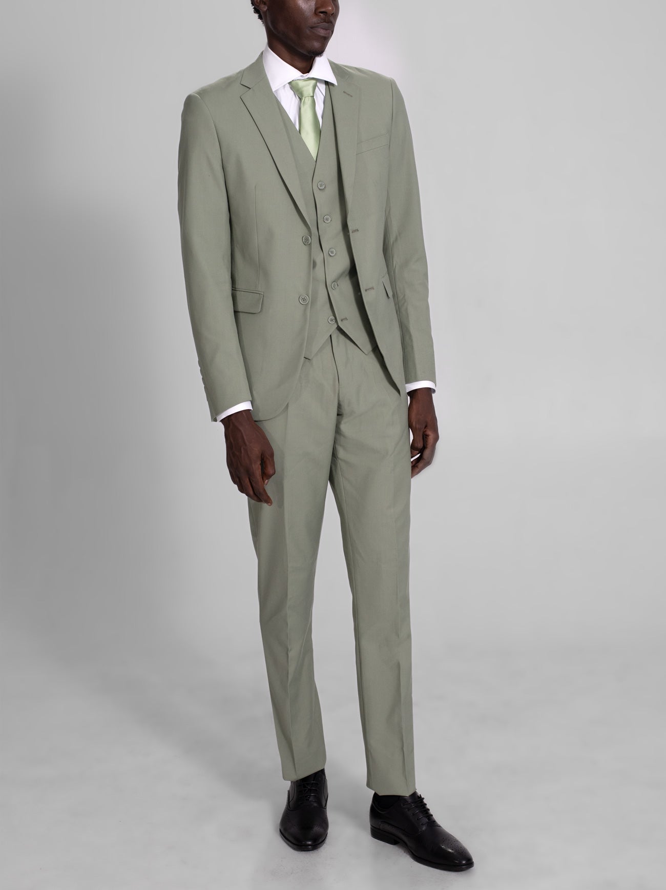 Fog Green Three Piece Suit (Coming Soon) by Alain Dupetit