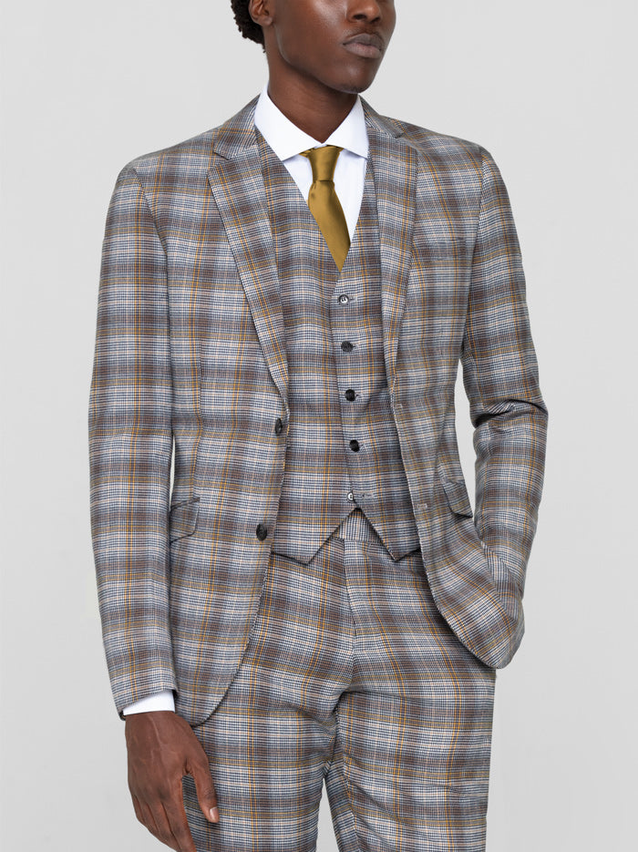 Harwich Plaid Three Piece Suit
