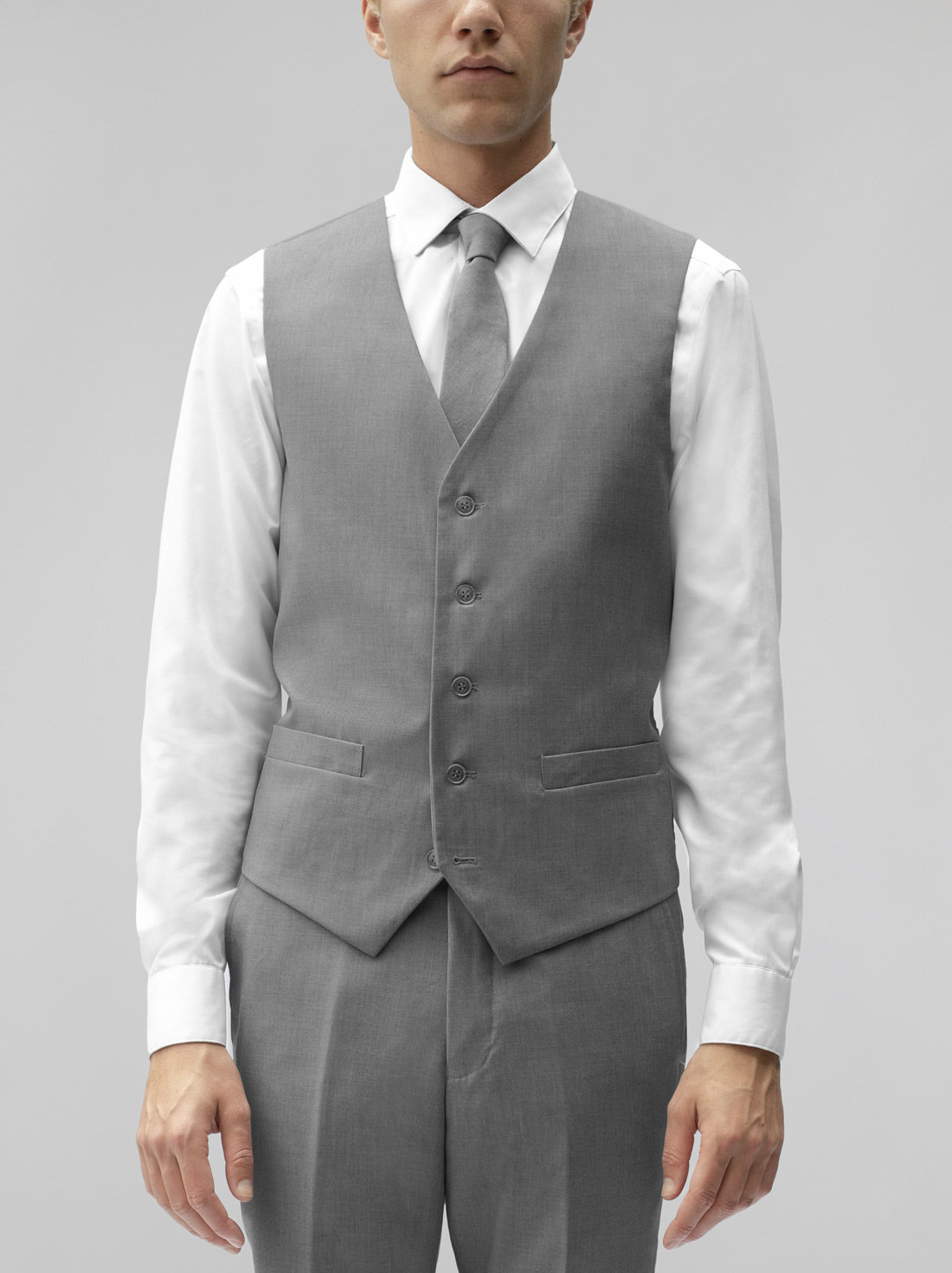 Medium Grey Three Piece Suit by Alain Dupetit