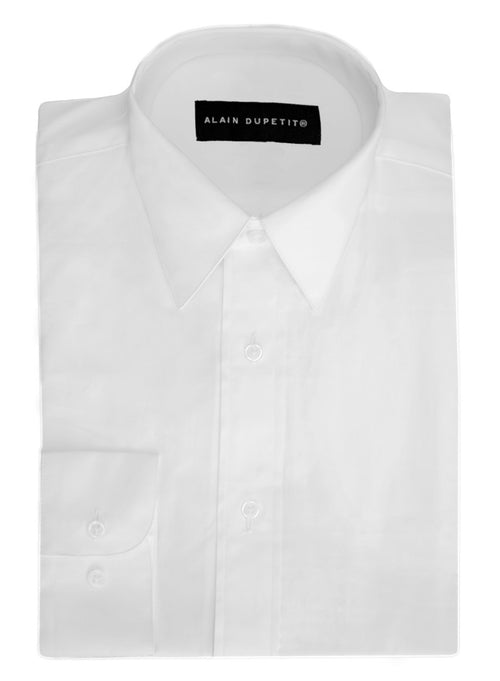 Camisa de Vestir en Blanco con Cuello en Punta