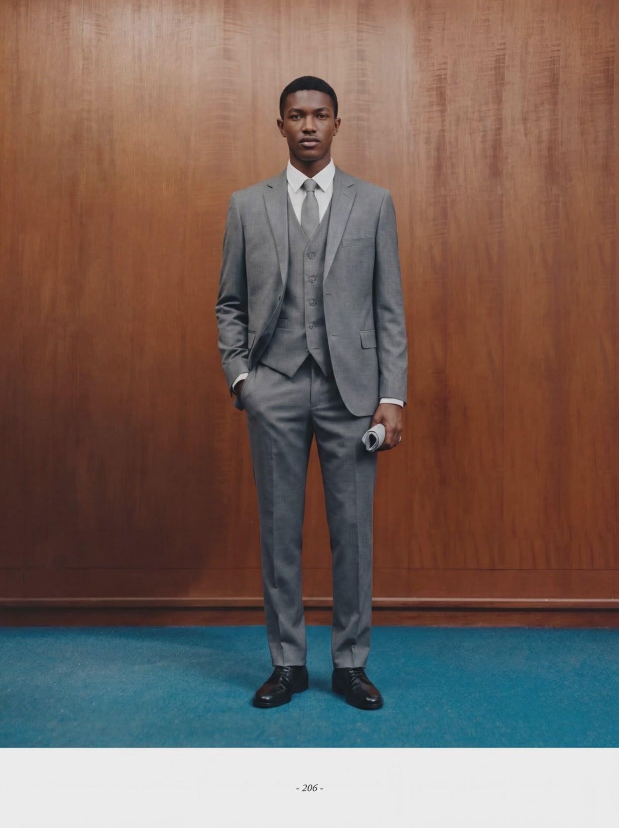 Medium Grey Three Piece Suit by Alain Dupetit