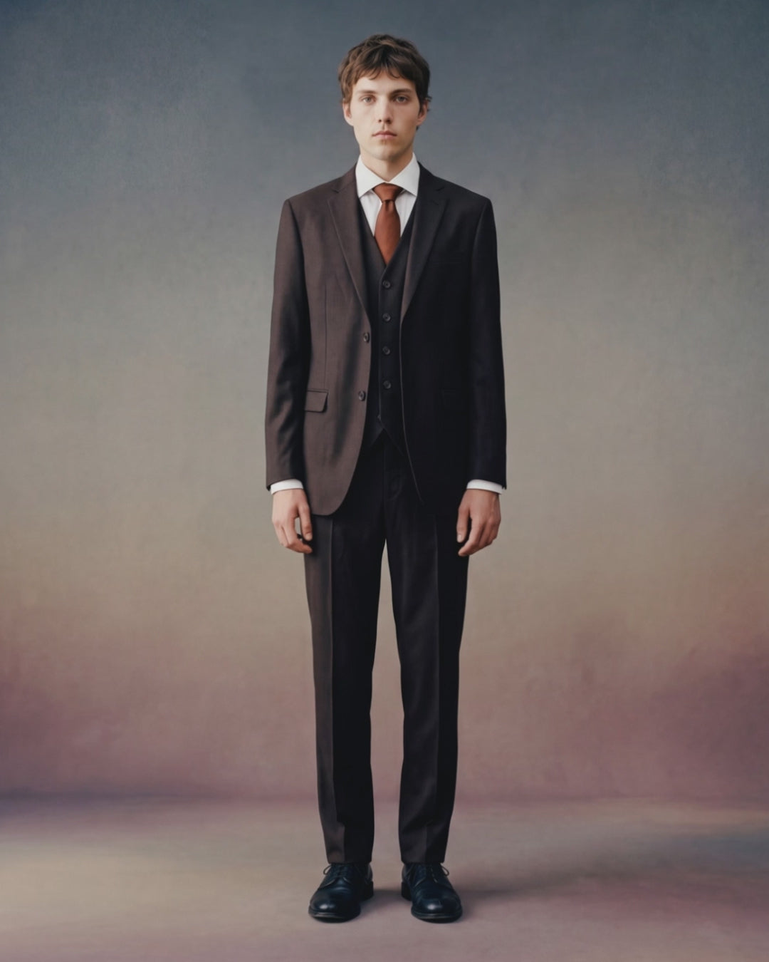 Deep Brown Three Piece Suit