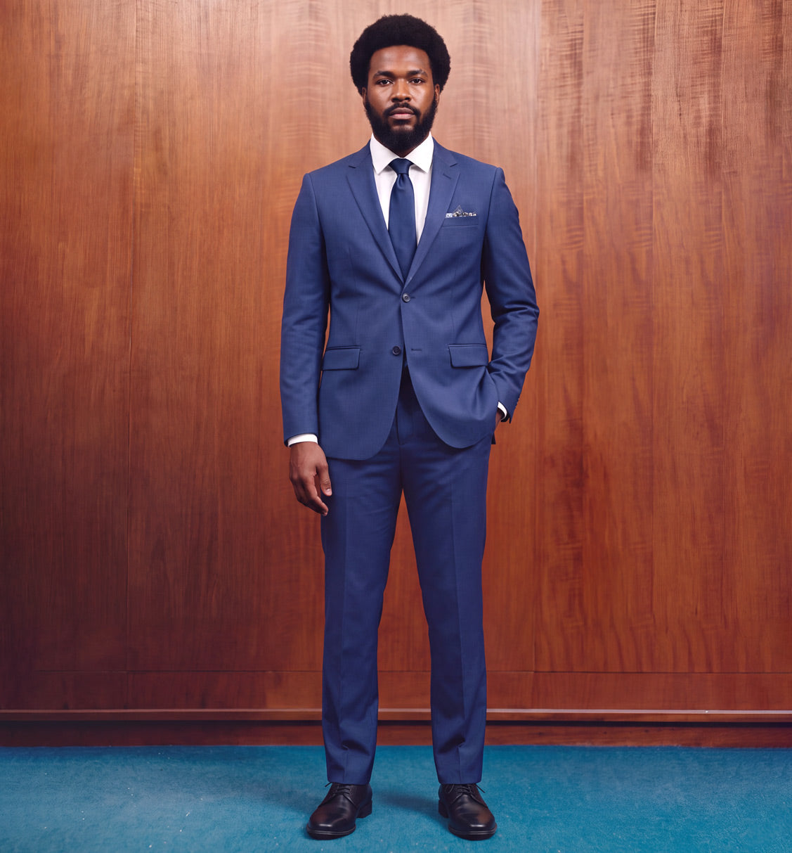 royal blue two button — $69
