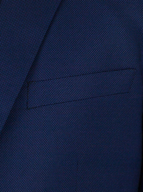 Royal Blue Birdseye Two Button Suit