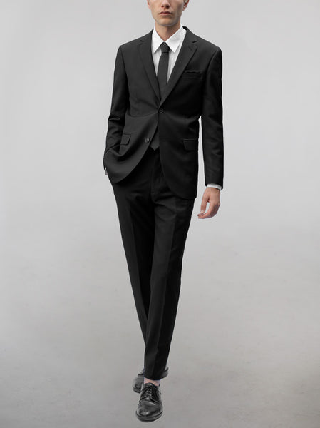 Black Two Button Suit | Alain Dupetit