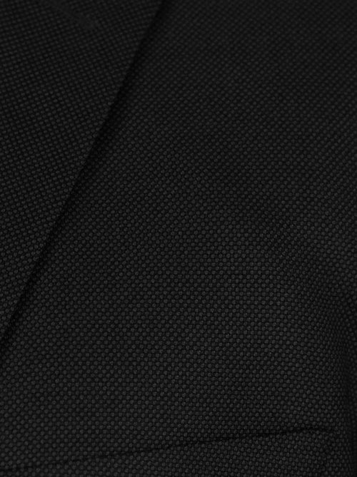 Black Birdseye Three Piece Suit