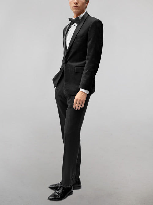 Black Tuxedo with Velvet Shawl Lapel