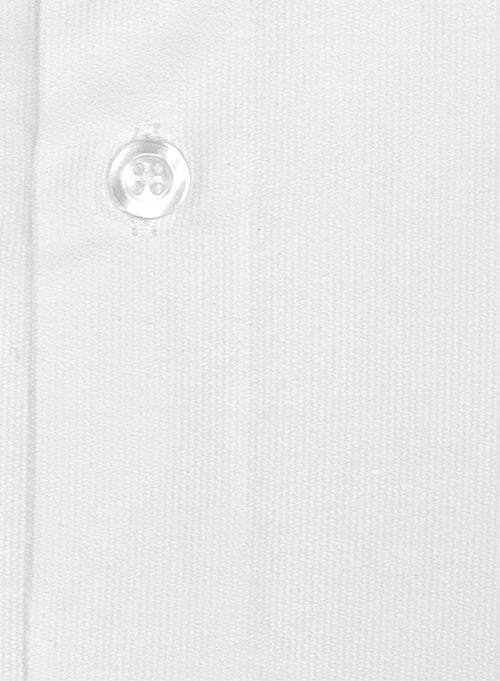 Dress Shirt in White with Point Collar