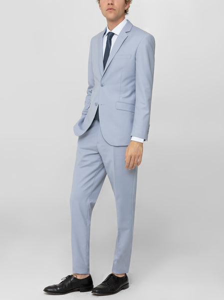 Light Blue Two Button Suit | Alain Dupetit