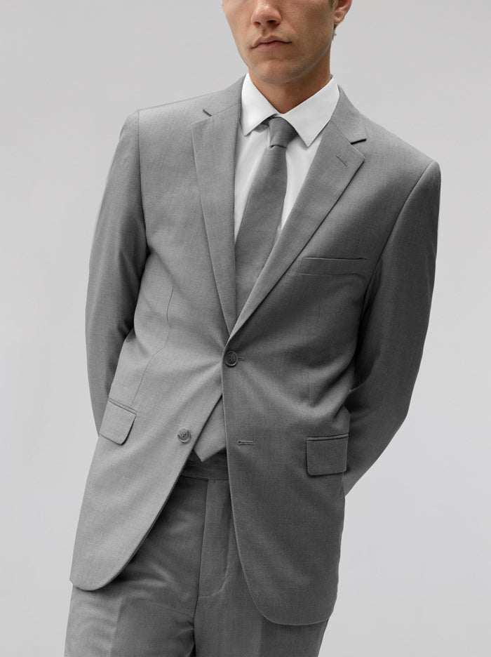 Medium Grey Two Button Suit