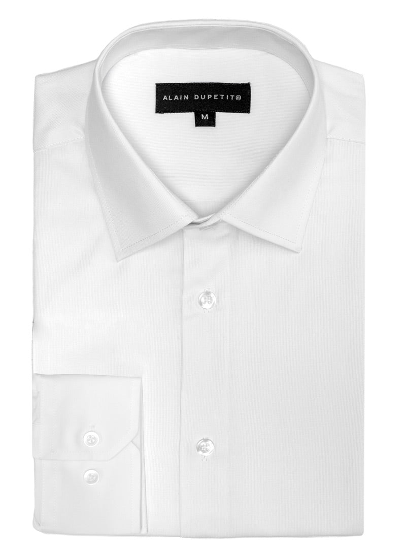 Camisa de Vestir en Blanco con Elástico