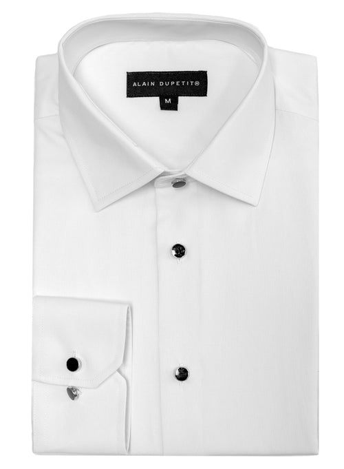 Camisa de esmoquin formal en blanco